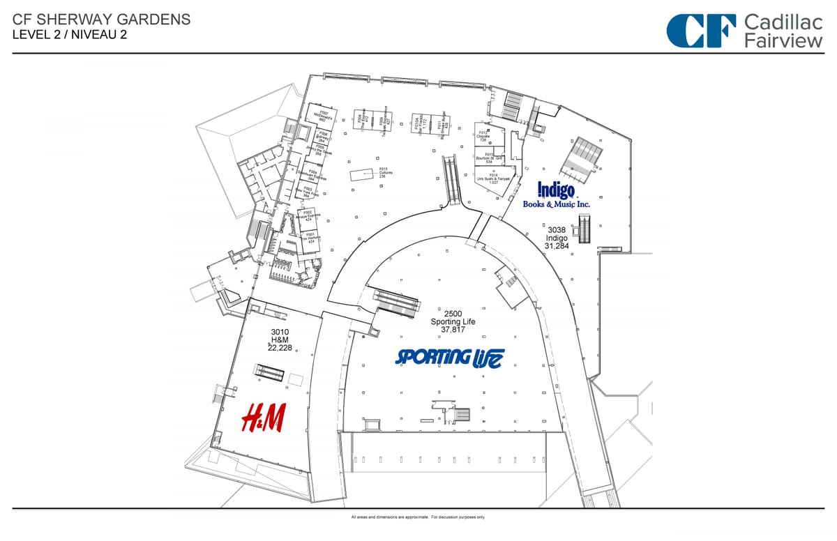 Карта на ниво Sherway gardens 2
