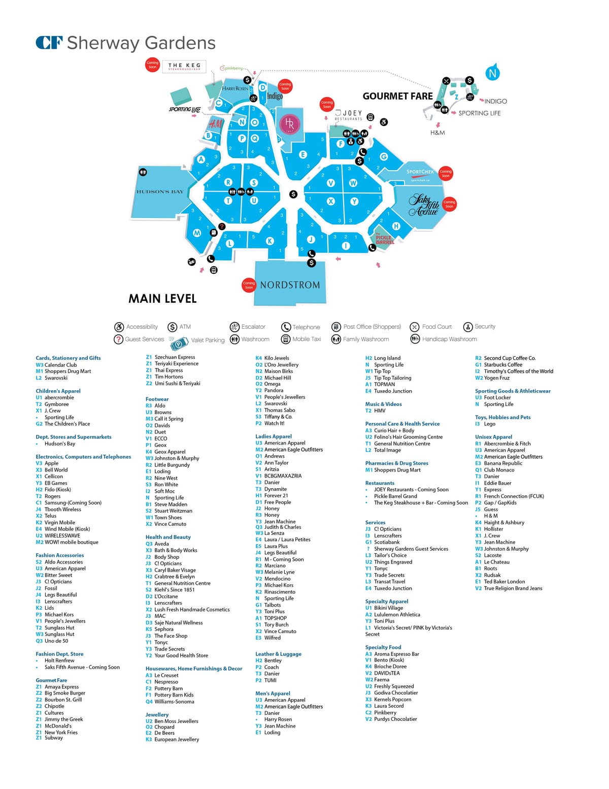 Карта Sherway gardens