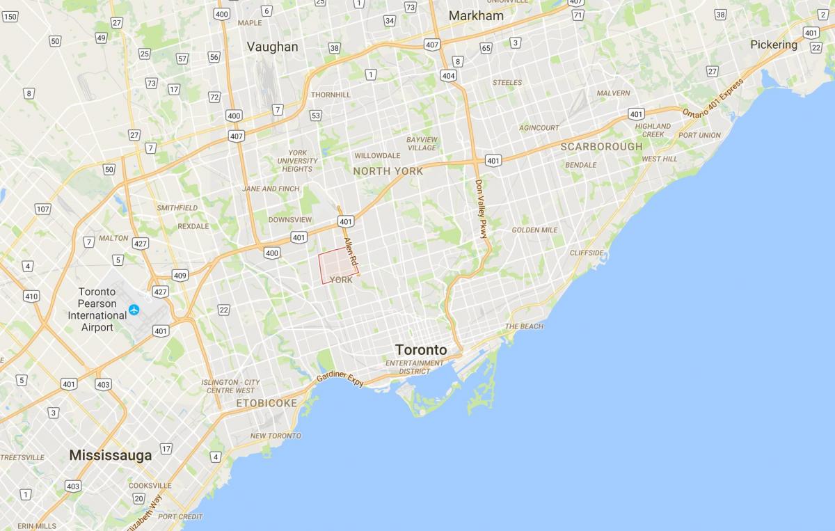 Карта Бриар Хил–Лондон в Торонто