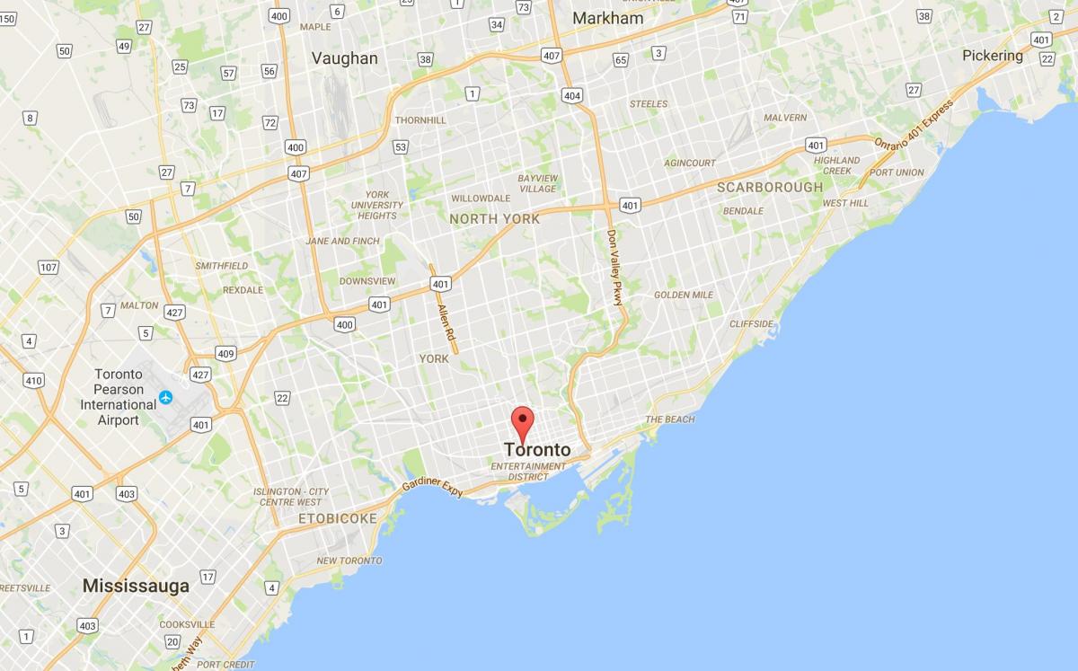 Карта Парк grange район на Торонто