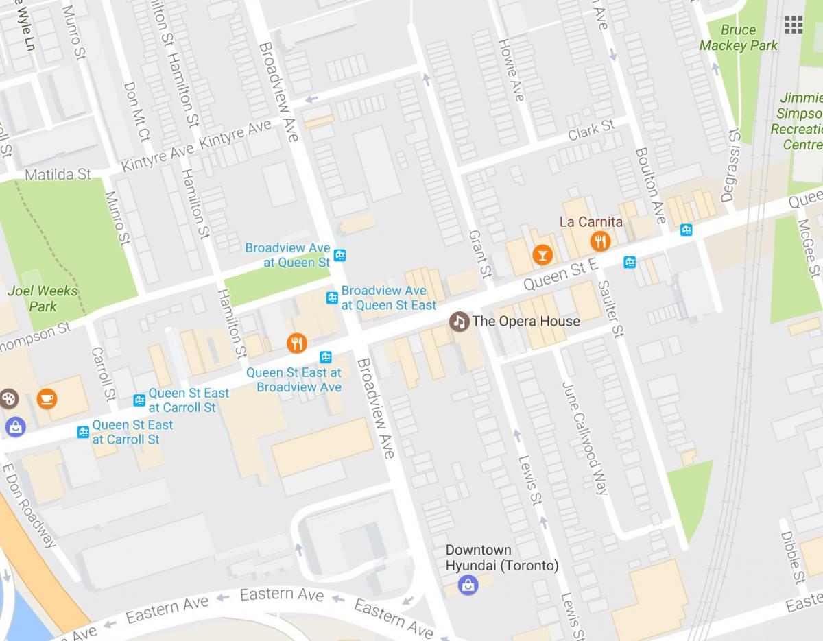 Карта на Оперния театър в Торонто