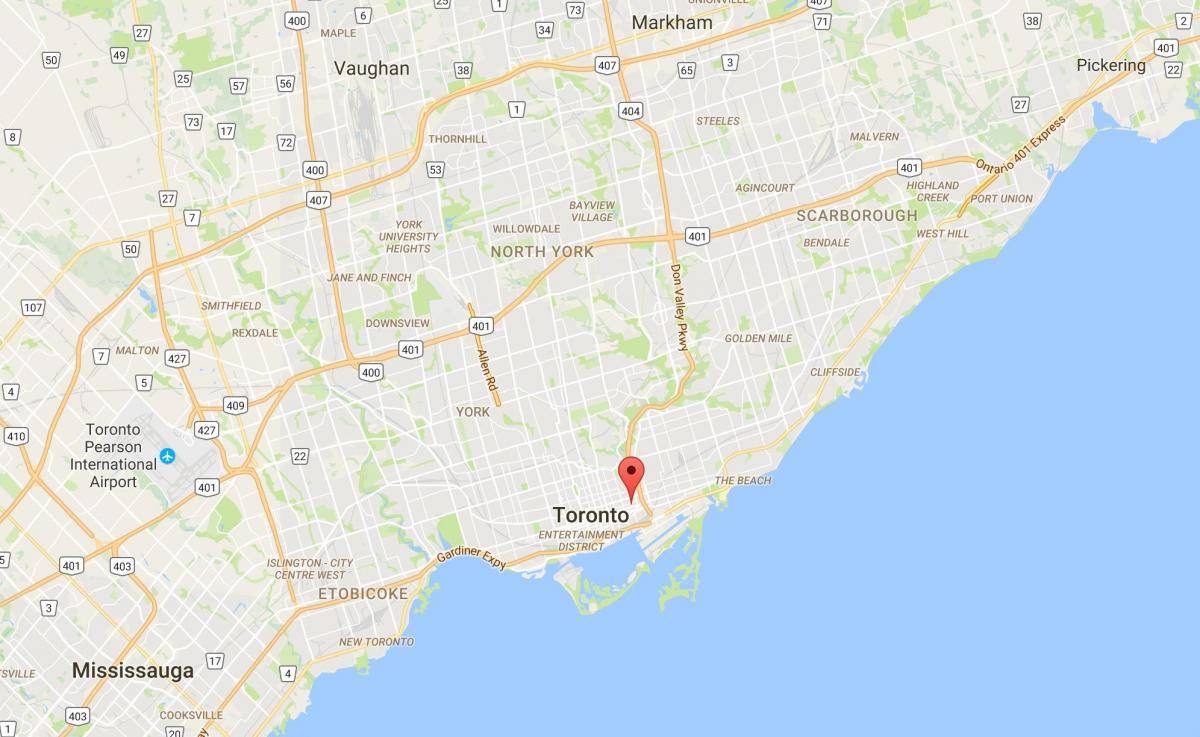 Карта Trefann съдебен район на Торонто
