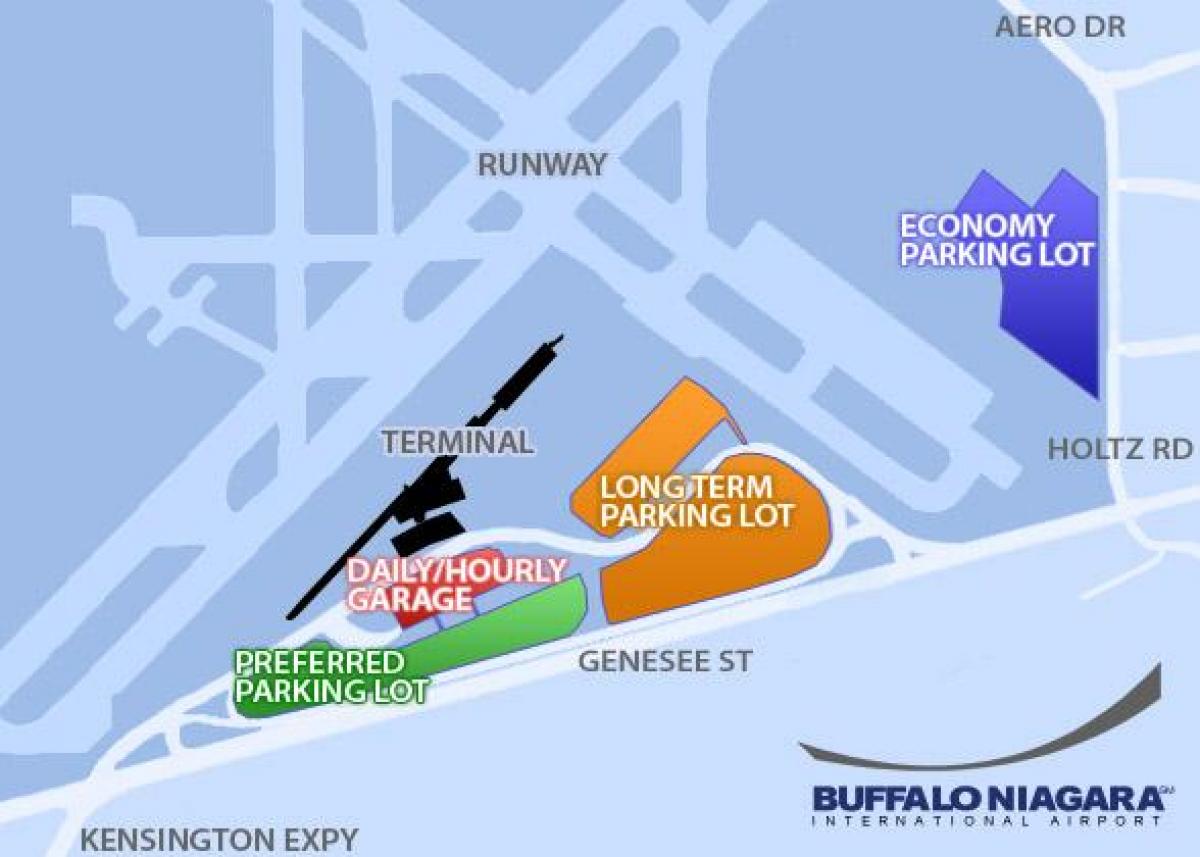 Карта на Бъфало Ниагара летище 