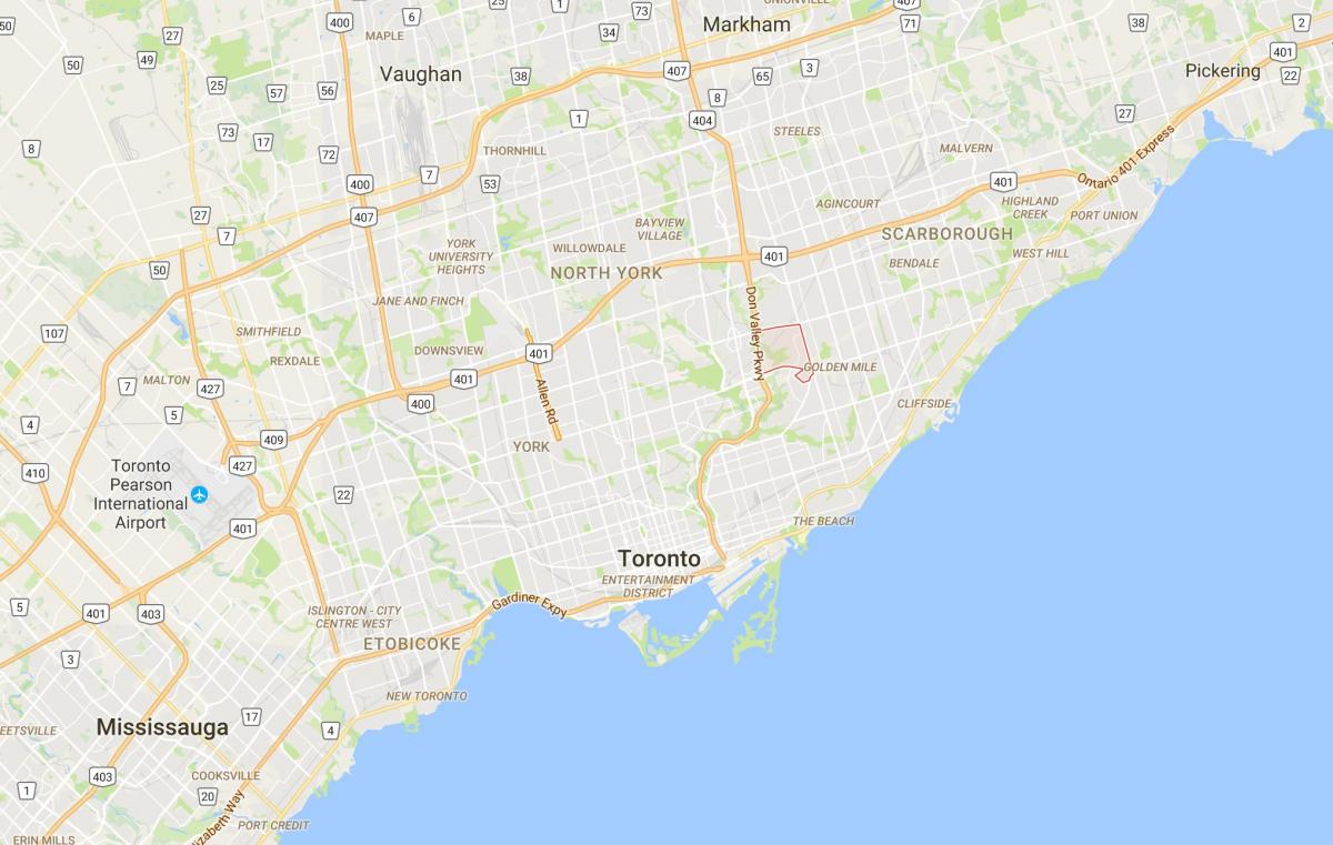 Карта на Виктория квартал на Торонто