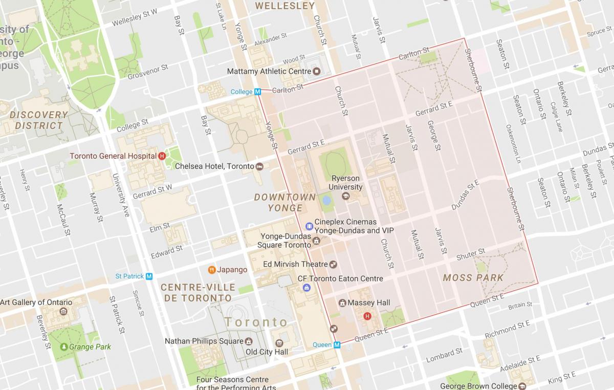 Карта На Торонто, Торонто Сити