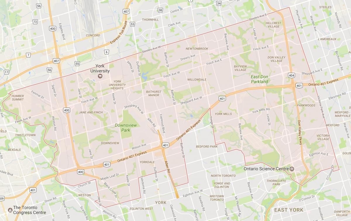 Карта на град Торонто, Торонто