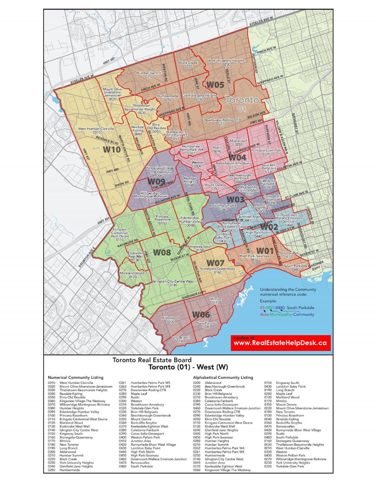 Карта На Западна Торонто