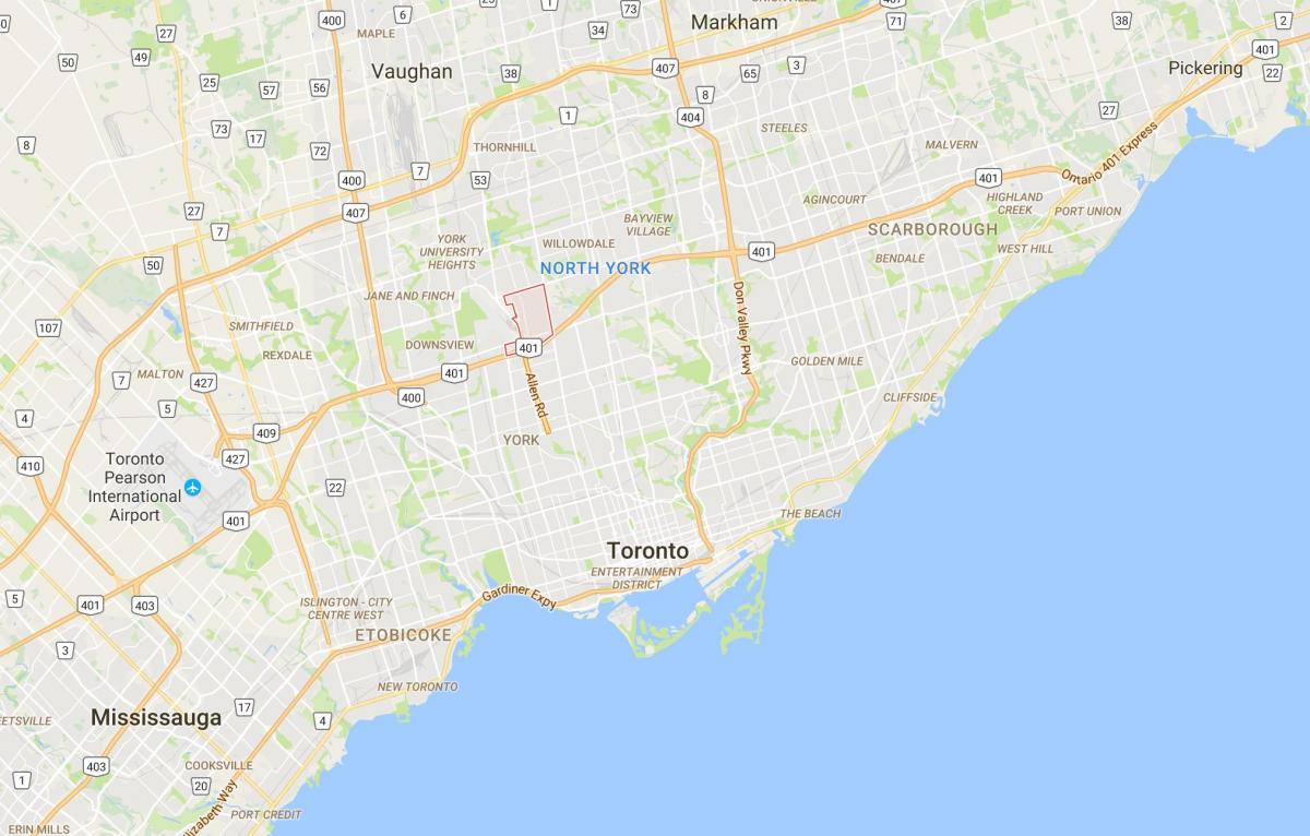 Карта Клантоне квартал на Торонто