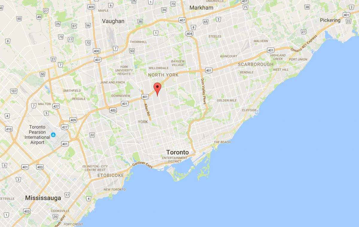 Карта Ледбери квартал на Торонто