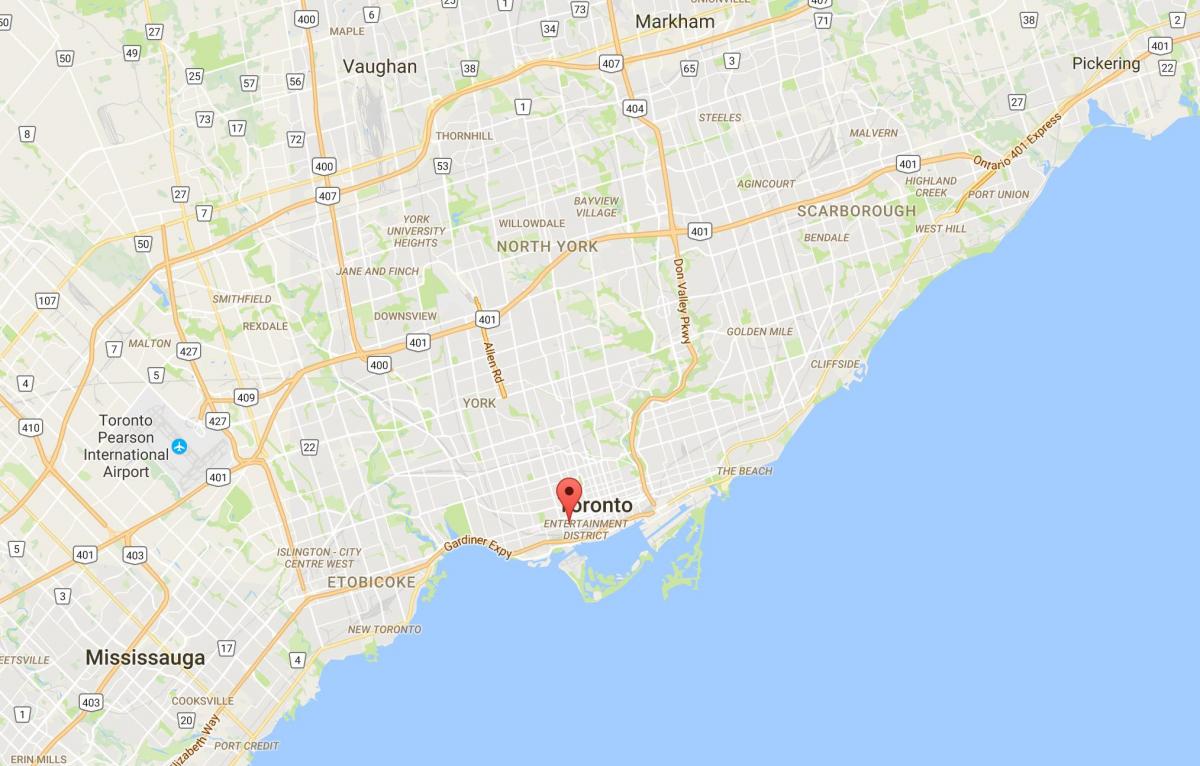 Карта на мода район на Торонто