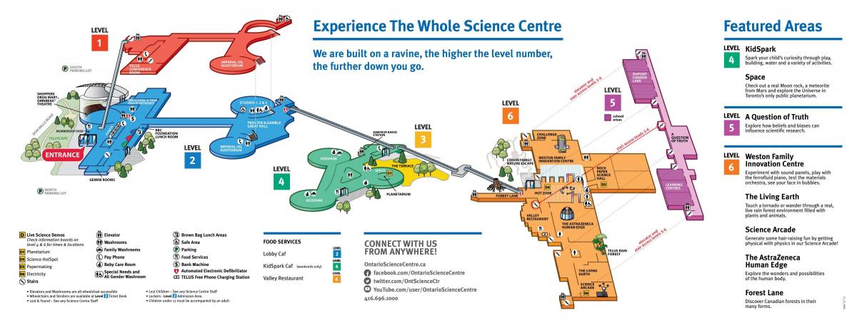 Карта на научен център на Онтарио 