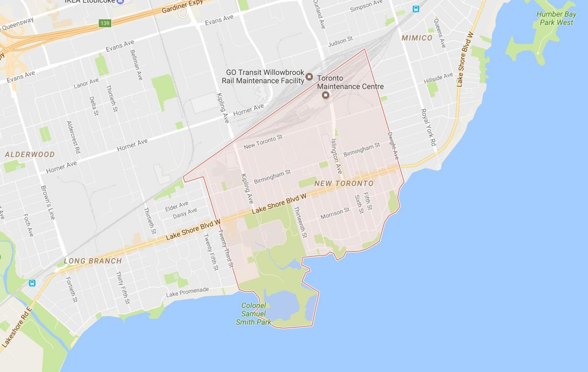 Карта на нов квартал на Торонто, Торонто