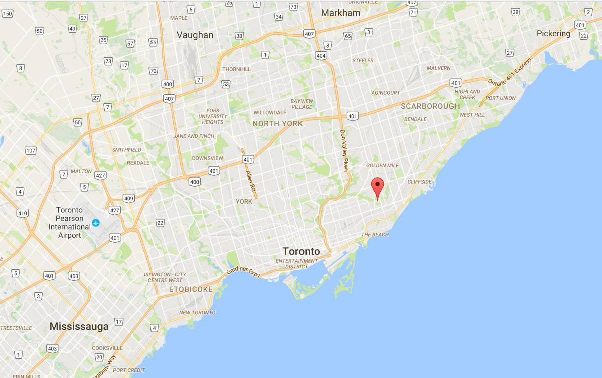 Карта на Полумесец на град Торонто