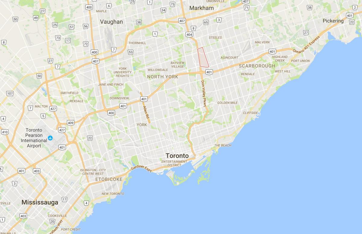 Карта красивия район на Торонто
