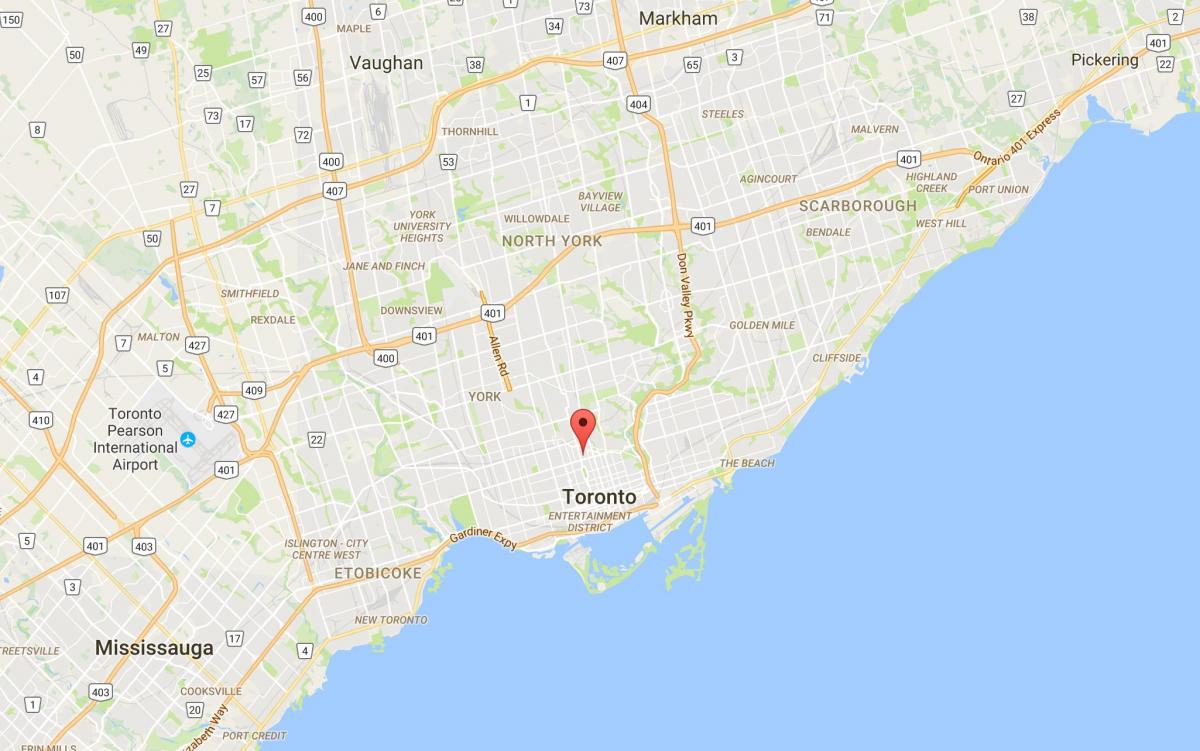 Карта на района на Торонто, Торонто