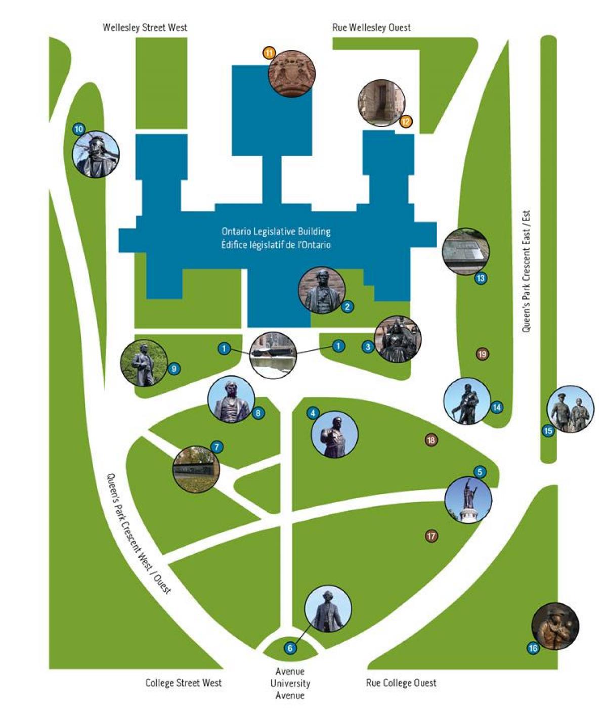 Карта на кралския Парк в Торонто