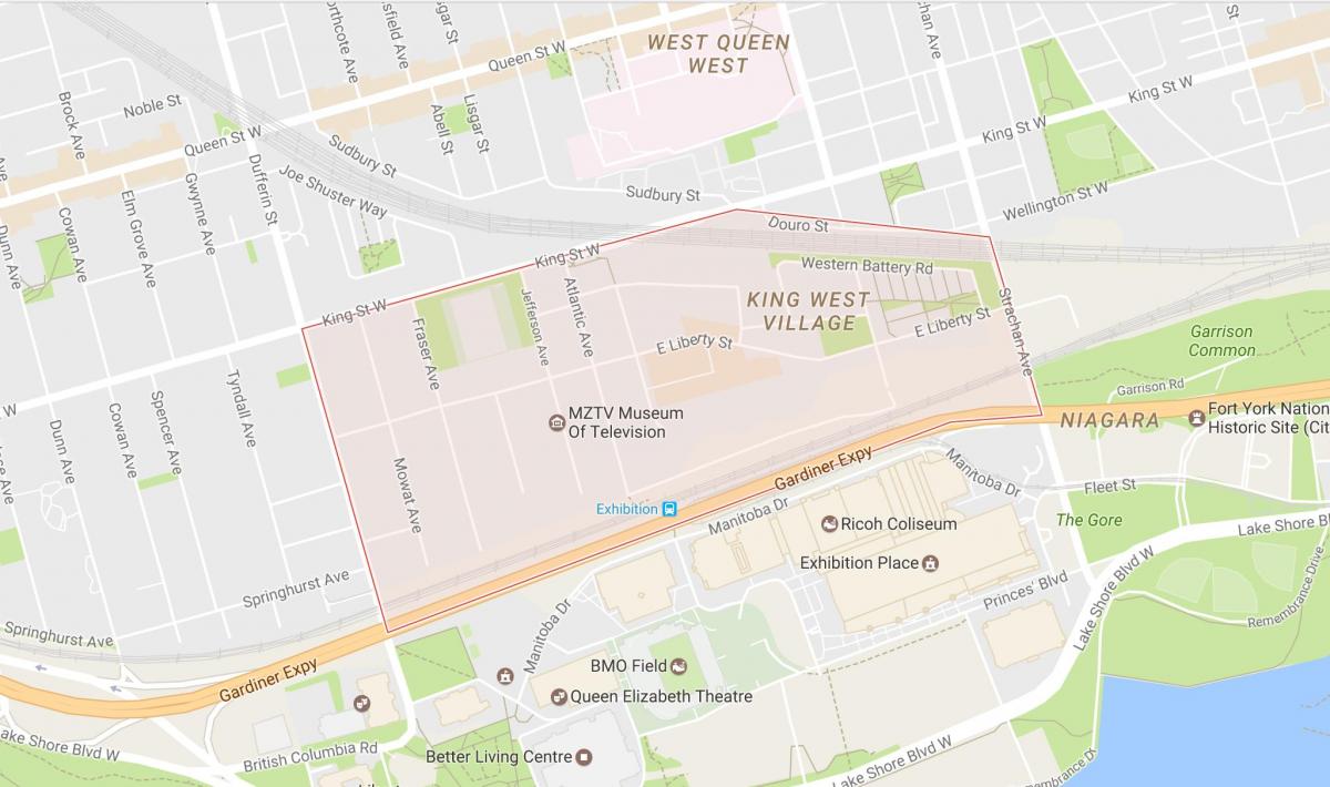 Карта на свободата на село квартал на Торонто