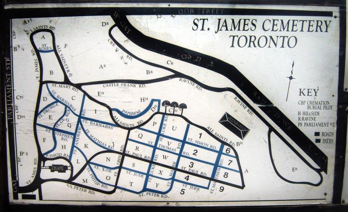 Картата Сейнт Джеймс гробище