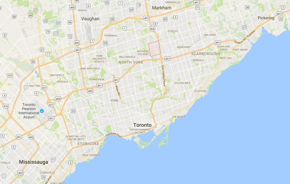 Картата не е село Долина район на Торонто