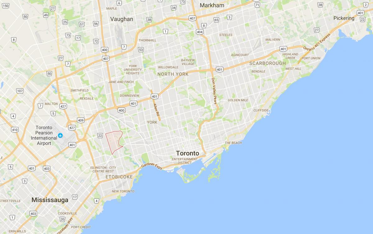 Картата селото, в Долината на Хамбер район на Торонто