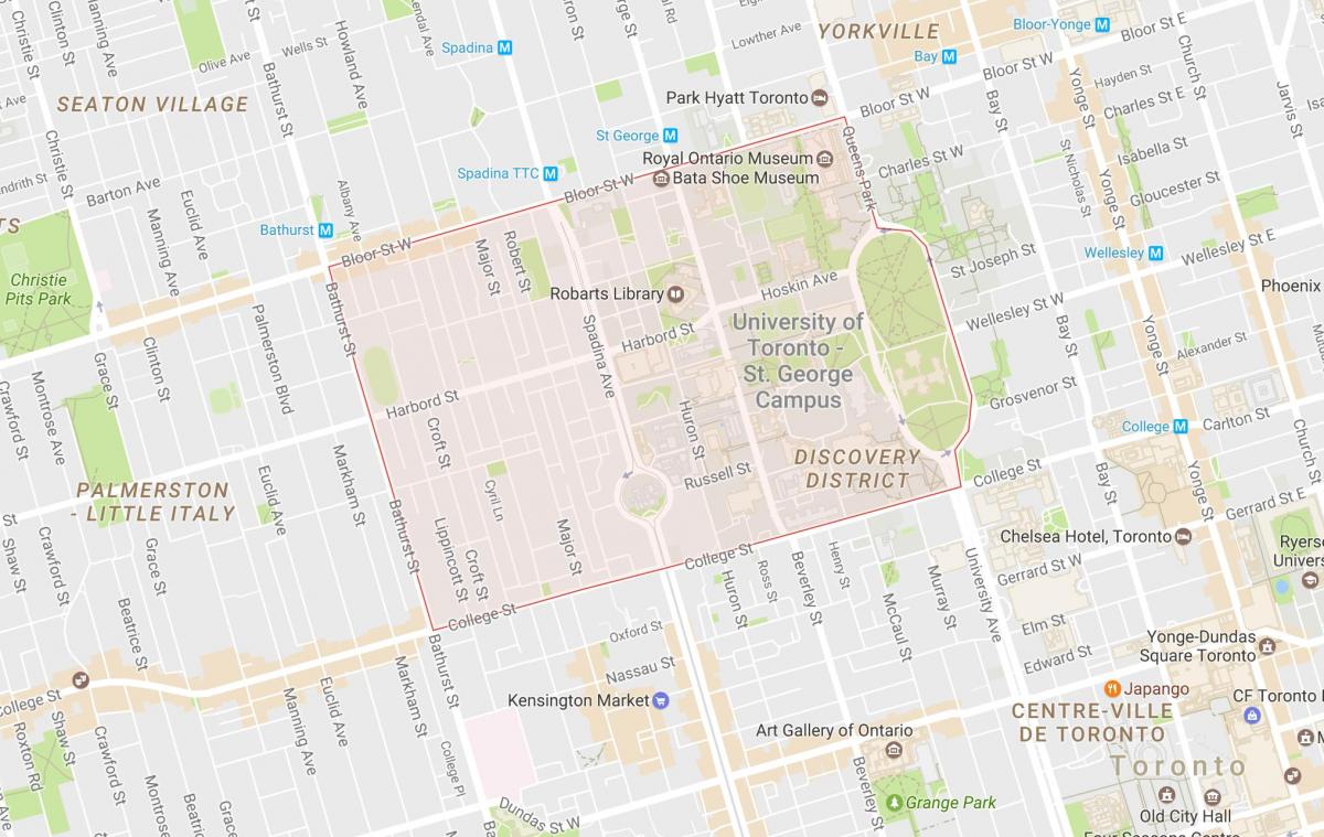 Карта на университета на Торонто
