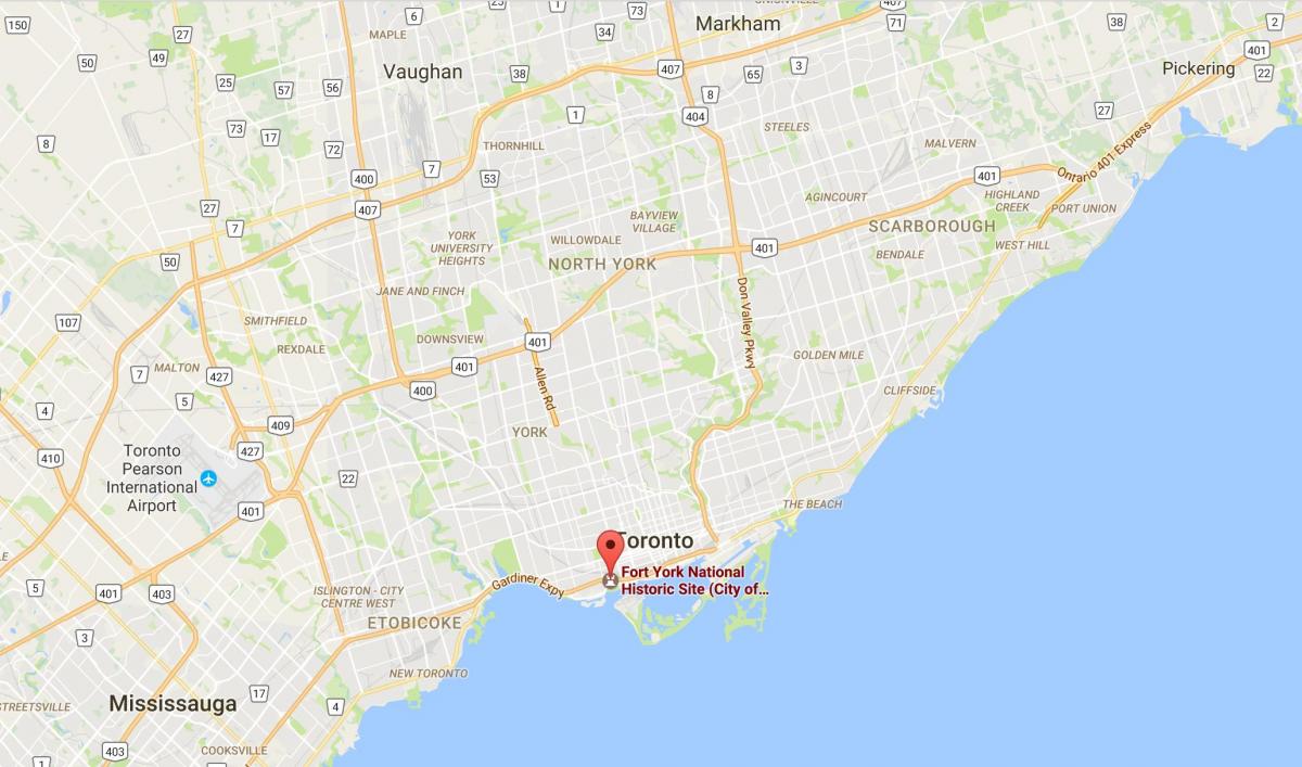 Карта На Форт Йорк, Торонто