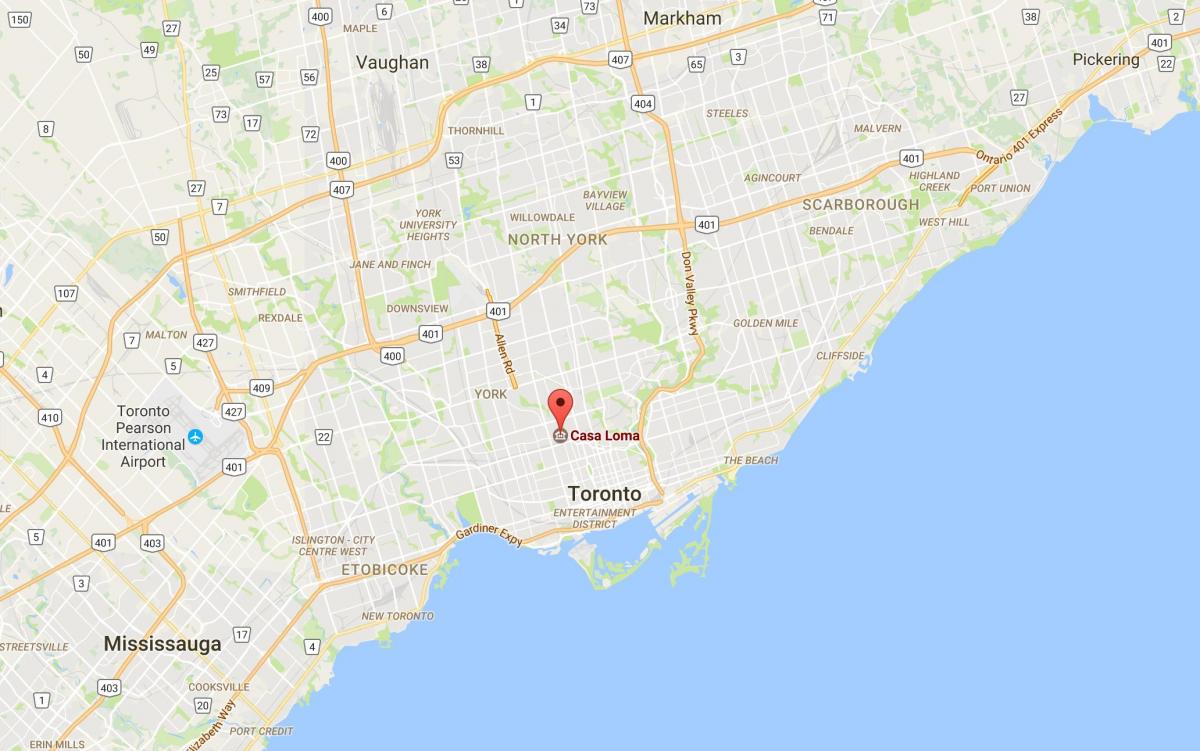 Карта Casa loma Торонто