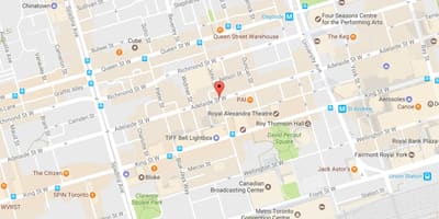 Карта на John street, Торонто