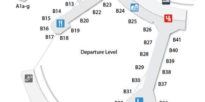 Карта на Международно летище Торонто Пиърсън 3