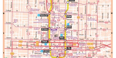 Карта на метрото на град Торонто