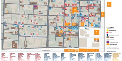 Карта на информационно-развлекателен район на Торонто 