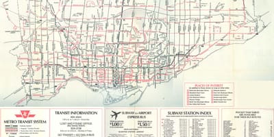 Карта Торонто 1976