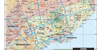 Карта на голям Торонто 