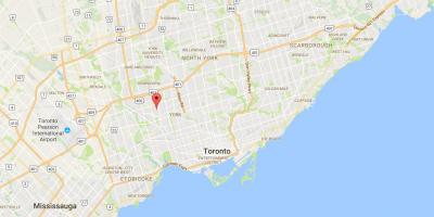 Карта Amesbury район на Торонто