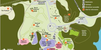 Карта на ботаническа градина РБГ 