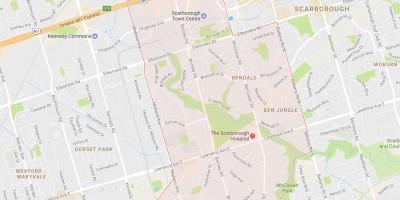 Карта Bendale квартал на Торонто