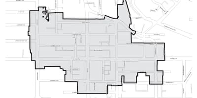 Карта Bloor-Йорквилл границите на Торонто 