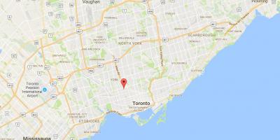 Карта Bracondale Хил Торонто