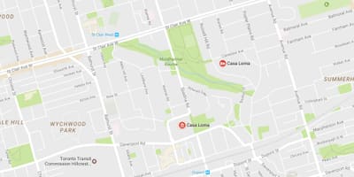 Карта Casa loma квартал на Торонто