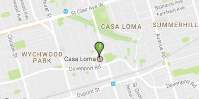 Карта Casa loma Торонто