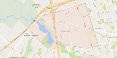 Карта Clairville квартал на Торонто