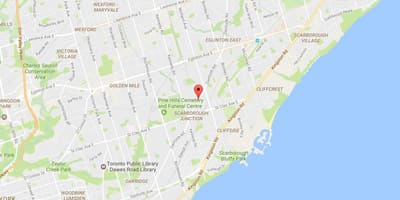 Карта На Danforth Road, Торонто