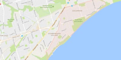 Карта Guildwood квартал на Торонто