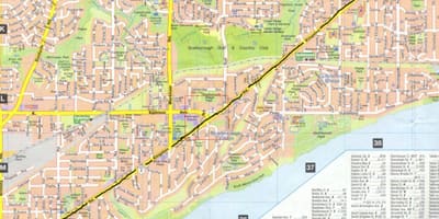 Карта Kingston road, Торонто