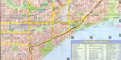 Карта Kingston road Ontarion