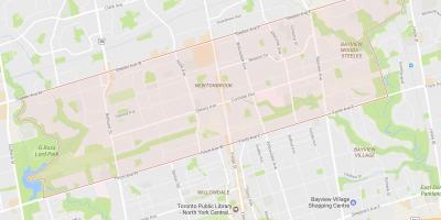 Карта Newtonbrook квартал на Торонто