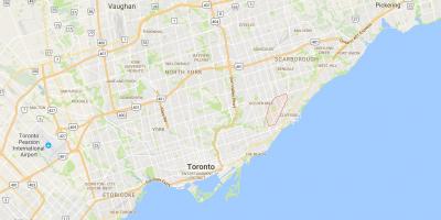 Карта На Scarborough Junctiondistrict Торонто