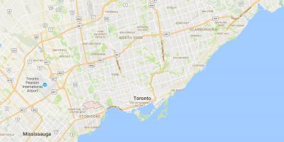 Карта Sunnylea район на Торонто