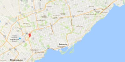 Карта Willowridge район на Торонто
