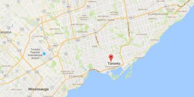 Карта Болдуин квартал на Торонто